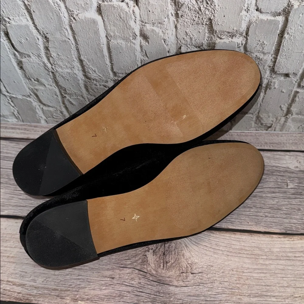 Black Velvet Nina Flats